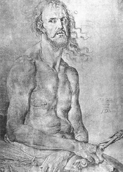 Albrecht Durer Self-Portrait as the Man of Sorrows Norge oil painting art